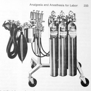 Obstetrical anesthesia machine